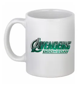 Чашка керамическая Doomsday logo Белый фото