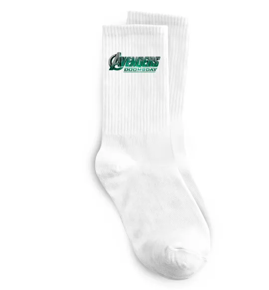 Носки Doomsday logo Белый фото