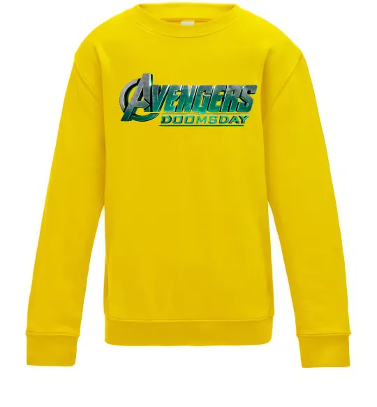 Детский Свитшот Doomsday logo Солнечно желтый фото