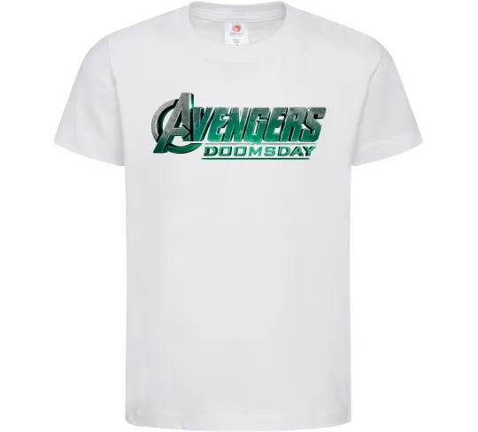 Дитяча футболка Doomsday logo Білий фото