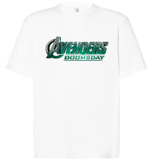 Футболка Оверсайз Doomsday logo Белый фото