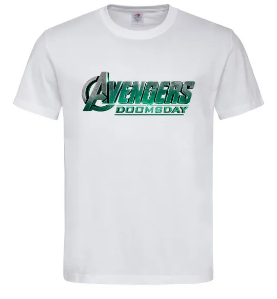 Мужская футболка Doomsday logo Белый фото