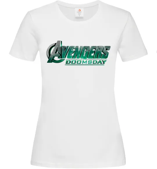 Женская футболка Doomsday logo Белый фото