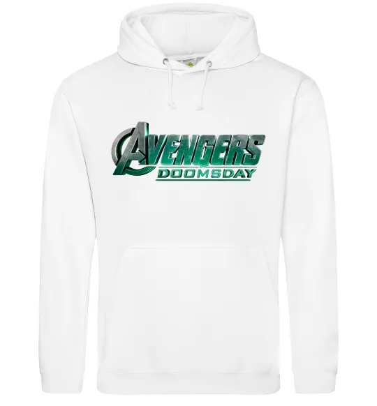 Жіноча толстовка (худі) Doomsday logo Білий фото