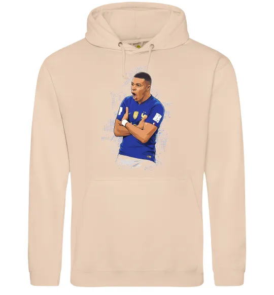 Женская толстовка (худи) Mbappe art Песочный фото