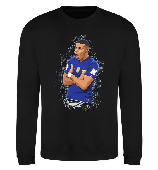 Свитшот Mbappe art Черный фото