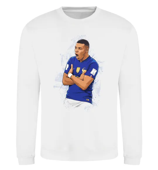 Свитшот Mbappe art Белый фото