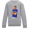 Детский Свитшот Mbappe art Серый меланж фото