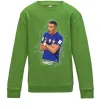 Детский Свитшот Mbappe art Лаймовый фото