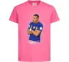 Дитяча футболка Mbappe art Яскраво-рожевий фото
