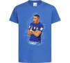 Дитяча футболка Mbappe art Яскраво-синій фото