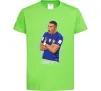 Дитяча футболка Mbappe art Лаймовий фото