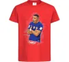 Дитяча футболка Mbappe art Червоний фото