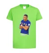 Детская футболка Mbappe art Лаймовый фото
