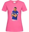 Женская футболка Mbappe art Ярко-розовый фото