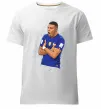 Мужская премиум футболка Mbappe art Белый фото