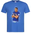 Мужская футболка Mbappe art Ярко-синий фото