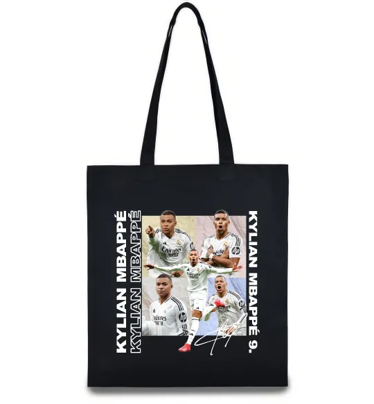 Эко-сумка Мбаппе автограф Черный фото