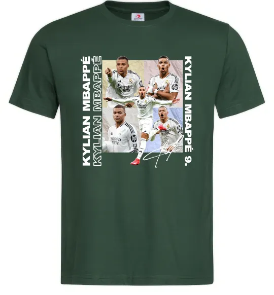 Мужская футболка Мбаппе автограф Темно-зеленый фото