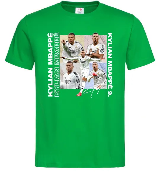 Мужская футболка Мбаппе автограф Зеленый фото