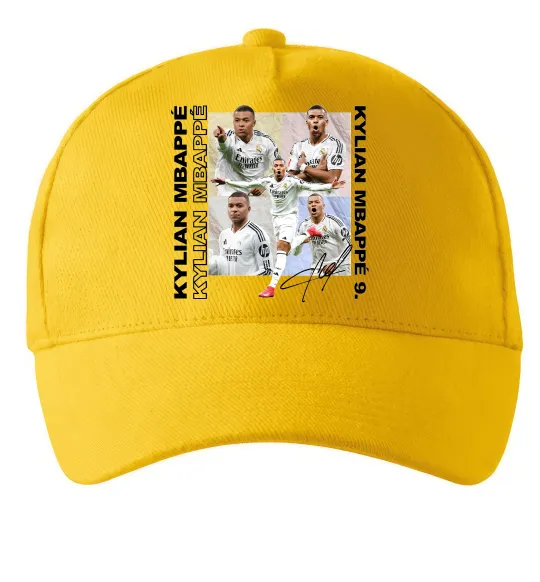 Кепка Мбаппе автограф Солнечно желтый фото
