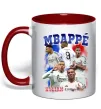 Чашка с цветной ручкой Kylian Mbappe Красный фото