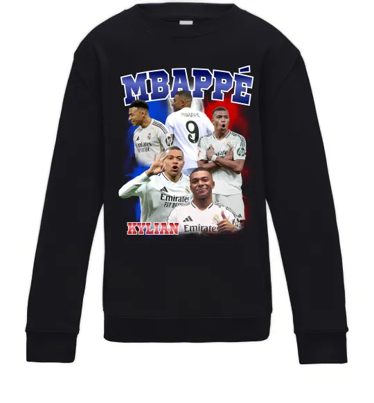 Дитячий світшот Kylian Mbappe Чорний фото