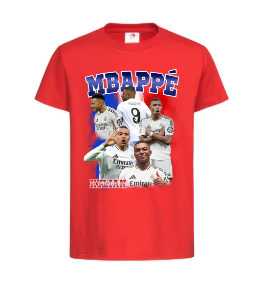 Детская футболка Kylian Mbappe Красный фото