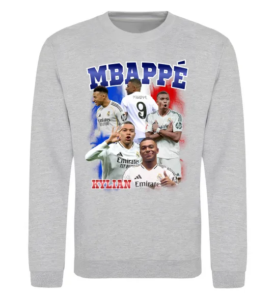 Світшот Kylian Mbappe Сірий меланж фото