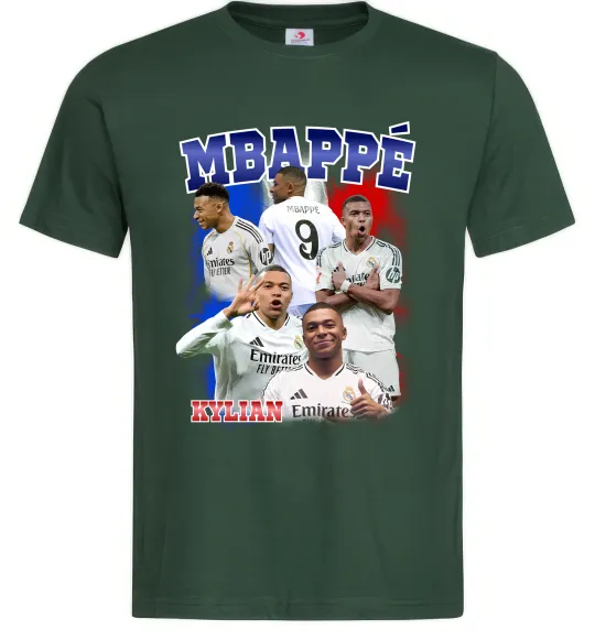 Мужская футболка Kylian Mbappe Темно-зеленый фото