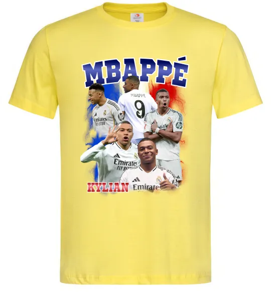 Мужская футболка Kylian Mbappe Лимонный фото