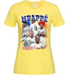 Жіноча футболка Kylian Mbappe Лимонний Жіноча футболка Kylian Mbappe Лимонний фото