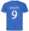 Мужская футболка Mbappe 9 Ярко-синий фото