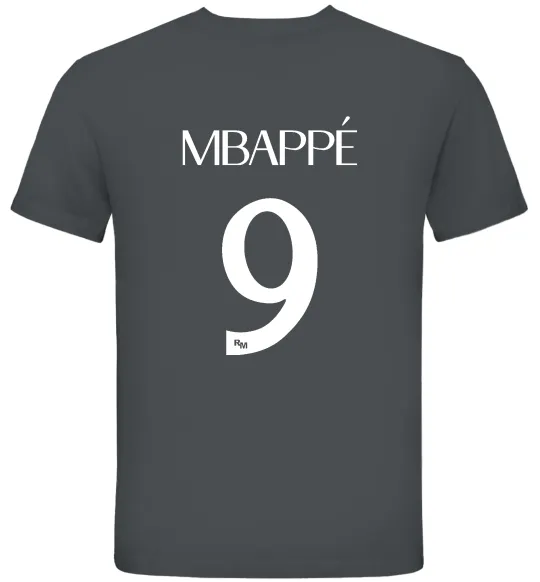 Мужская футболка Mbappe 9 Графит фото