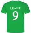 Мужская футболка Mbappe 9 Зеленый фото