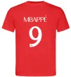 Мужская футболка Mbappe 9 Красный фото
