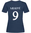 Женская футболка Mbappe 9 Темно-синий фото