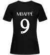 Женская футболка Mbappe 9 Черный фото