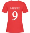 Женская футболка Mbappe 9 Красный фото