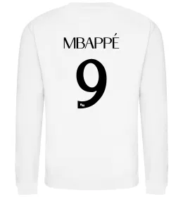 Свитшот Mbappe 9 Белый фото