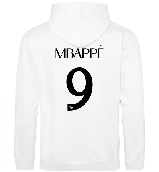Чоловіча толстовка (худі) Mbappe 9 Білий фото
