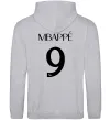 Жіноча толстовка (худі) Mbappe 9 Сірий меланж Жіноча толстовка (худі) Mbappe 9 Сірий меланж фото