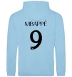Жіноча толстовка (худі) Mbappe 9 Блакитний Жіноча толстовка (худі) Mbappe 9 Блакитний фото