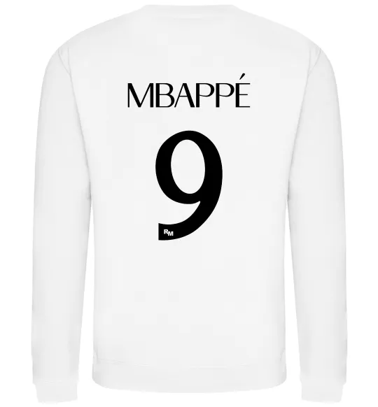 Свитшот Mbappe 9 Белый фото