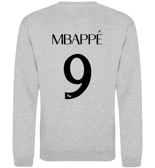 Свитшот Mbappe 9 Серый меланж фото