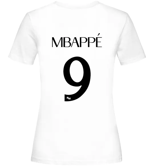 Женская футболка Mbappe 9 Белый фото