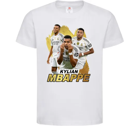 Детская футболка Мбаппе Реал Мадрид Белый фото