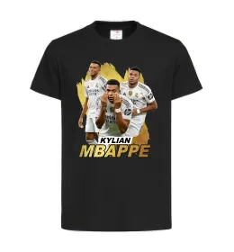 Детская футболка Mbappe art Черный фото