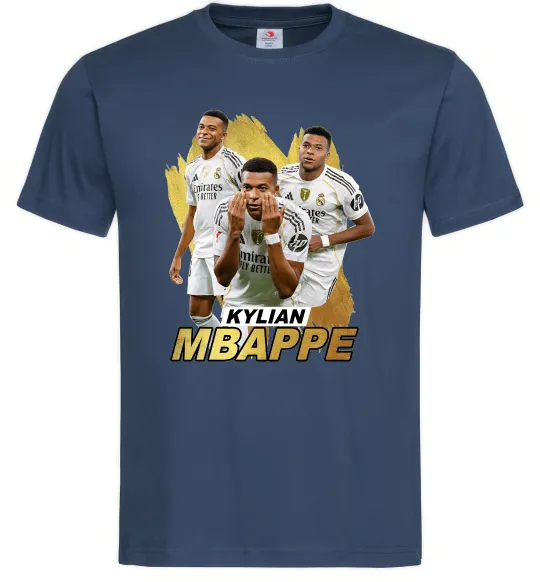 Мужская футболка Мбаппе Реал Мадрид Темно-синий фото