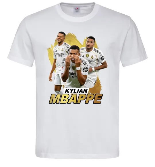 Мужская футболка Мбаппе Реал Мадрид Белый фото